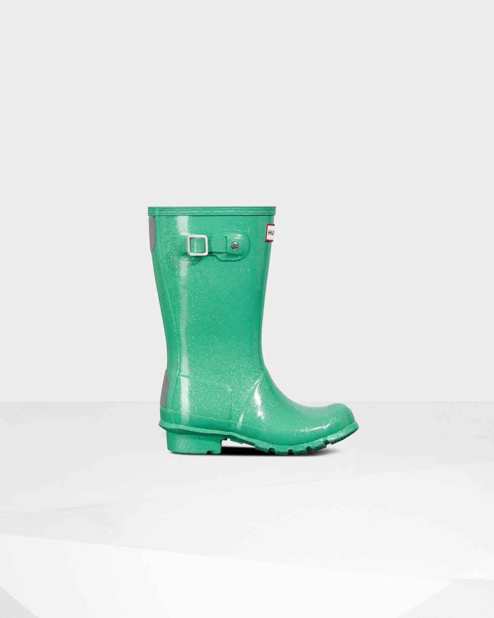 Kids Hunter Original Big Starcloud Rain Boots Mint | FALWOY-482